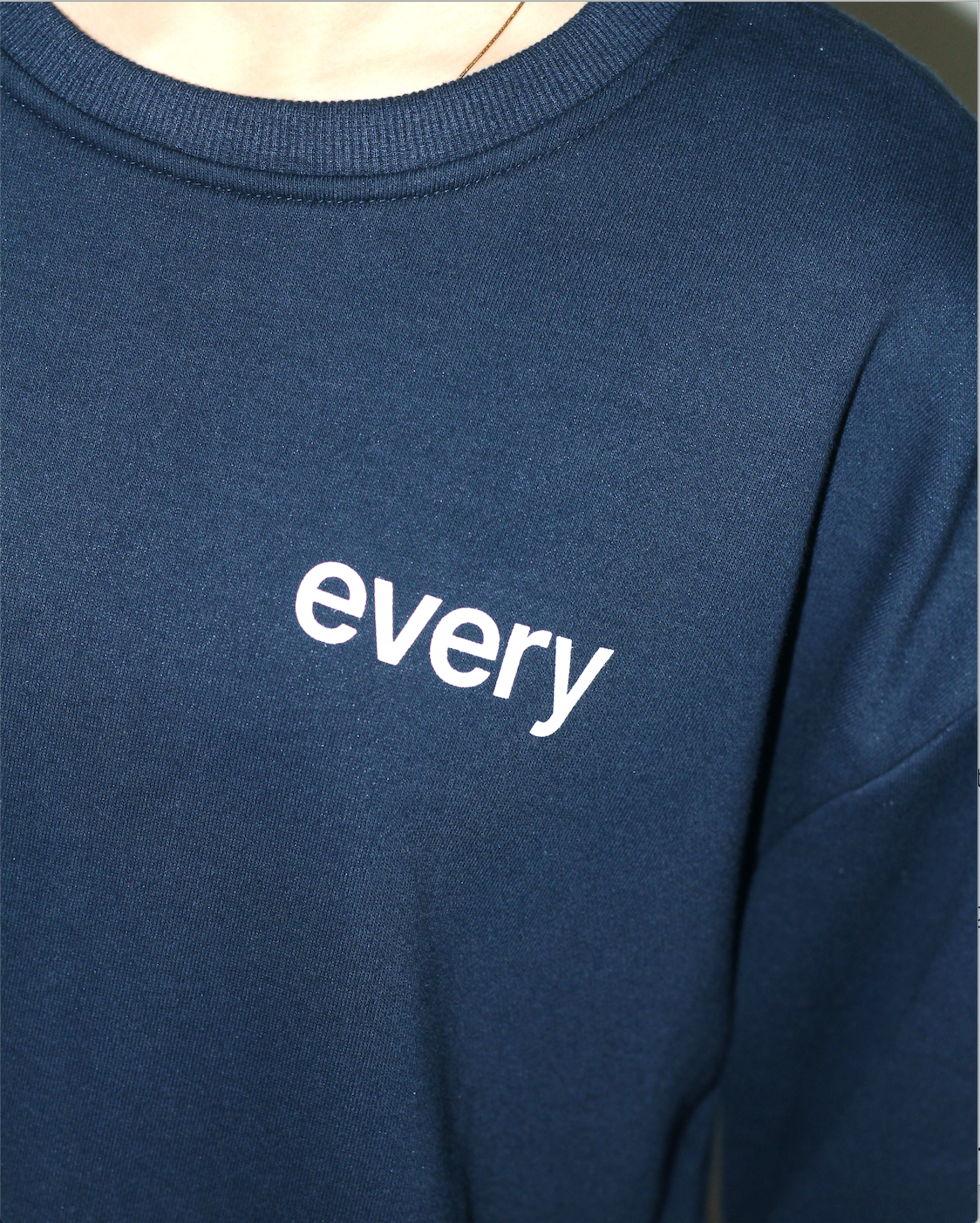 eee 長袖T恤 (深藍) Long Sleeve Navy Blue Hoodie EVERY
